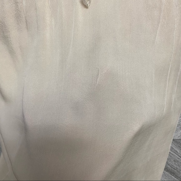 Zac Posen | Silk Ruffle Ivory Cream Dress Size 8 - Picture 12 of 12